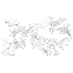 Plastiques reservoir selle SHERCO 300 SE-R 2T 2019