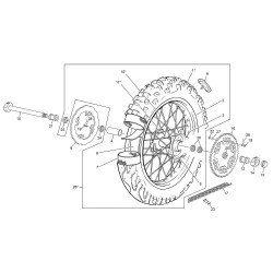 Roue arrière SHERCO 300 SE-R 2T FACTORY 2019