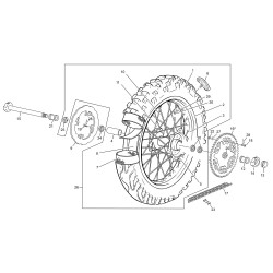 Roue arrière SHERCO 300 SE-R 2T FACTORY 2020