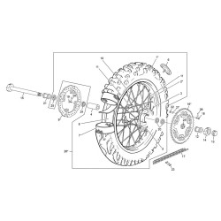 Roue arrière SHERCO 250 SEF-R 4T FACTORY 2017