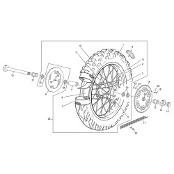 Roue arrière SHERCO 300 SEF-R 4T FACTORY 2018