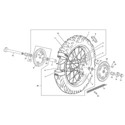 Roue arrière SHERCO 450 SEF-R 4T FACTORY 2018