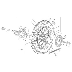 Roue arrière SHERCO 500 SEF-R 4T 2020