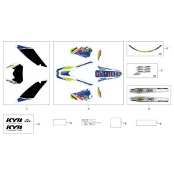 Adhésifs - Kit déco SHERCO 250 SEF-R 4T FACTORY 2019