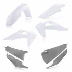Kit plastiques complet ACERBIS HVA TE/FE '20 - Blanc/gris/jaune