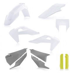 Kit plastiques super complet ACERBIS HVA TE/FE '20 - Blanc/gris/jaune