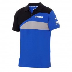 Polo zippé YAMAHA Team Paddock Homme - Bleu