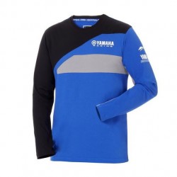 T-shirt manches longues YAMAHA Team Paddock Homme - Bleu