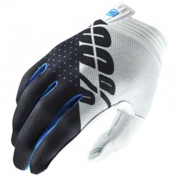 Gants 100% Itrack - Blanc / Gris