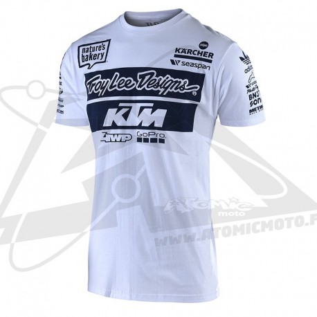 T-shirt Team KTM TLD - Blanc