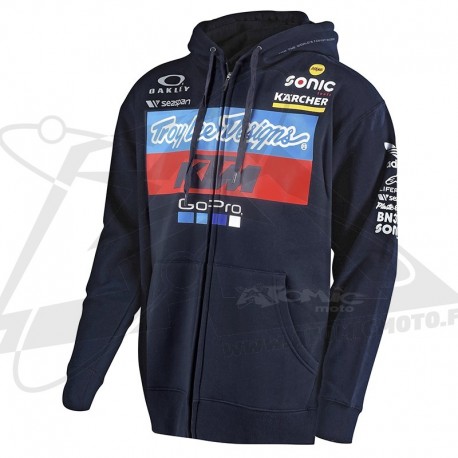 Sweat à capuche team KTM TLD - Marine