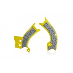 Protection de cadre ACERBIS X-GRIP SUZUKI 450 RMZ '18 - Jaune / Gris