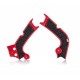 Protection de cadre ACERBIS X-GRIP HONDA 250 /450 CRF Rouge/Noir