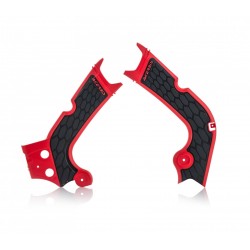 Protection de cadre ACERBIS X-GRIP HONDA 250 /450 CRF Rouge/Noir