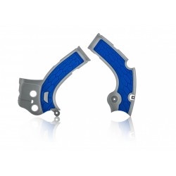 Protection de cadre ACERBIS X-GRIP YAMAHA Gris / Bleu