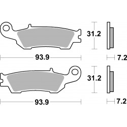 Plaquettes de frein SBS 840CS