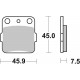 Plaquettes de freinSBS 592SI 