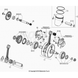 Vilebrequin et piston 