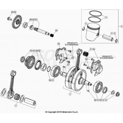 Vilebrequin et bielle BETA 300 RR 2T RACING 2020 