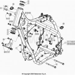 Cadre, chassis BETA 300 RR 2T RACING 2020 