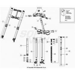 Fourche et tés de fourche BETA 300 RR 2T RACING 2020 