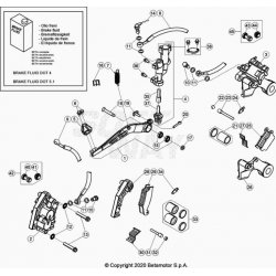 Système de frein avant et arrière BETA 300 RR 2T RACING 2020 