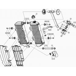 Radiateurs et durites BETA 300 RR 2T RACING 2020 
