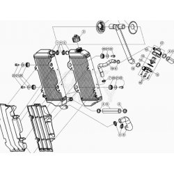 Radiateurs et durites BETA 300 RR 2T RACING 2020 