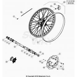 Roue avant BETA 300 RR 2T RACING 2020 