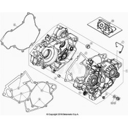 Carter moteur BETA 125 RR 2T 2021 