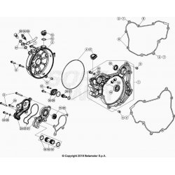 Carter d'embrayage et pompe à eau BETA 125 RR 2T 2021 