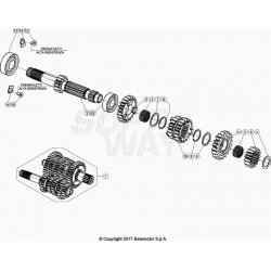 Boîte de vitesse, arbre primaire BETA 125 RR 2T 2021 