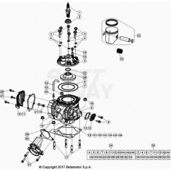 Cylindre et kit piston BETA 125 RR 2T 2021 