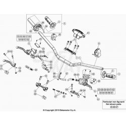 Guidon et maître cylindre BETA 125 RR 2T 2021 