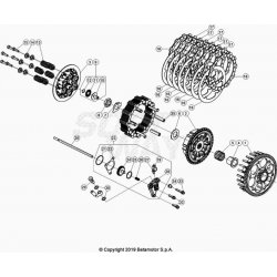 Embrayage et cloche BETA 250 RR 2T 2021 