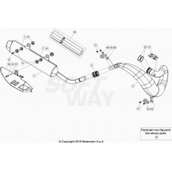 Échappement et silencieux BETA 250 RR 2T 2021 