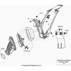 Boitier de filtre à air BETA 250 RR 2T 2021 