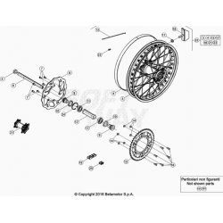 Roue arrière BETA 250 RR 2T 2021 