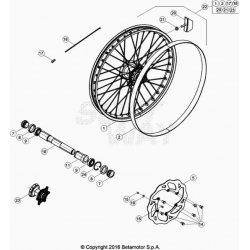 Roue avant BETA 250 X-TRAINER 2021 