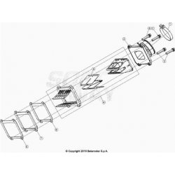 Boîte à clapets et pipe d'admission BETA 300 RR 2T 2021 