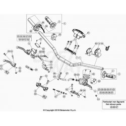Guidon et maître cylindre BETA 300 RR 2T 2021 