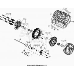 Embrayage et cloche BETA 350 RR 4T 2021 