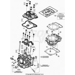 Cylindre et haut moteur BETA 350 RR 4T 2021 