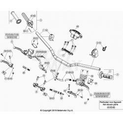 Guidon et maître cylindre BETA 350 RR 4T 2021 