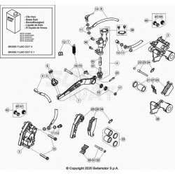 Système de frein avant et arrière BETA 350 RR 4T 2021 