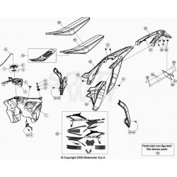 Coque arrière, reservoir, selle et kit déco BETA 350 RR 4T 2021 