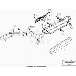 Échappement et silencieux BETA 390 RR 4T 2021 