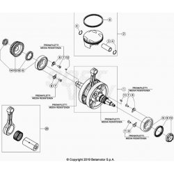 Vilebrequin et bielle BETA 480 RR 4T 2021 