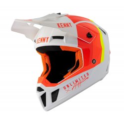 Casque KENNY Performance Blanc - Rouge - Orange