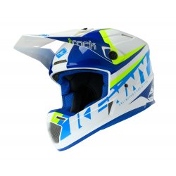 Casque KENNY Track Bleu cyan - Jaune Fluo